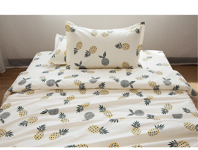 Cotton twill bed sheet. quilt cover and pillow case