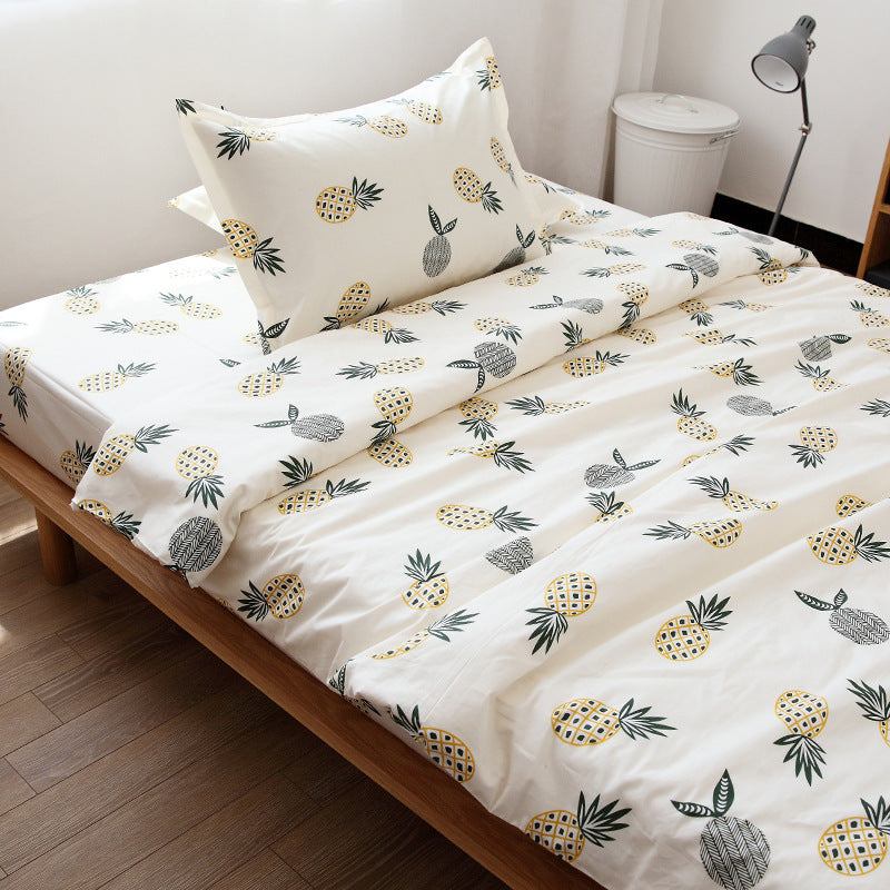 Cotton twill bed sheet. quilt cover and pillow case