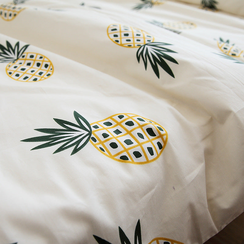 Cotton twill bed sheet. quilt cover and pillow case