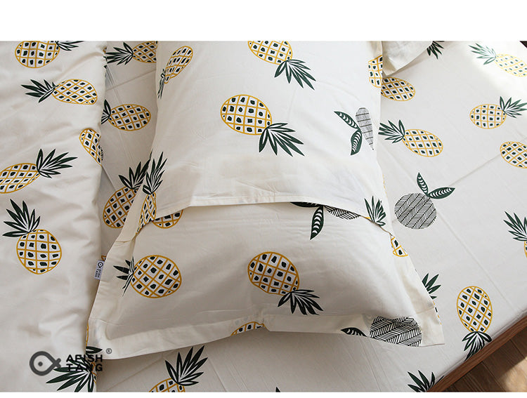 Cotton twill bed sheet. quilt cover and pillow case