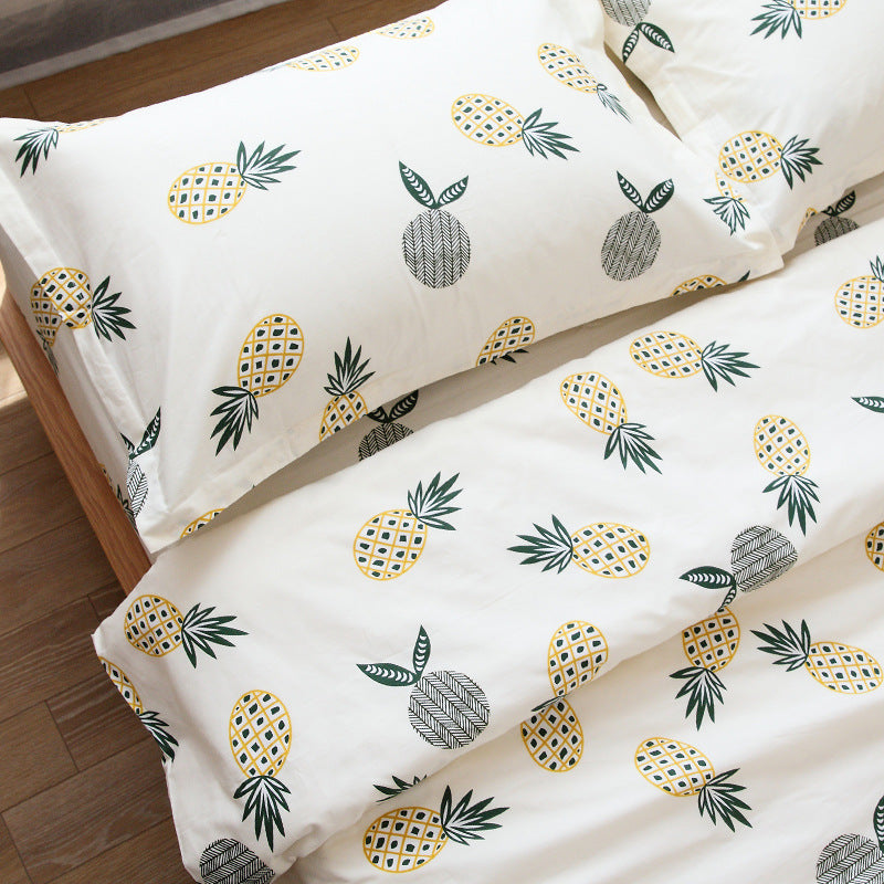 Cotton twill bed sheet. quilt cover and pillow case