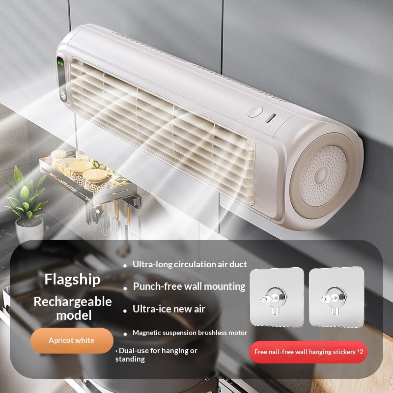 Punch-free Wall-mounted Fan For Kitchen Home Bathroom And Toilet